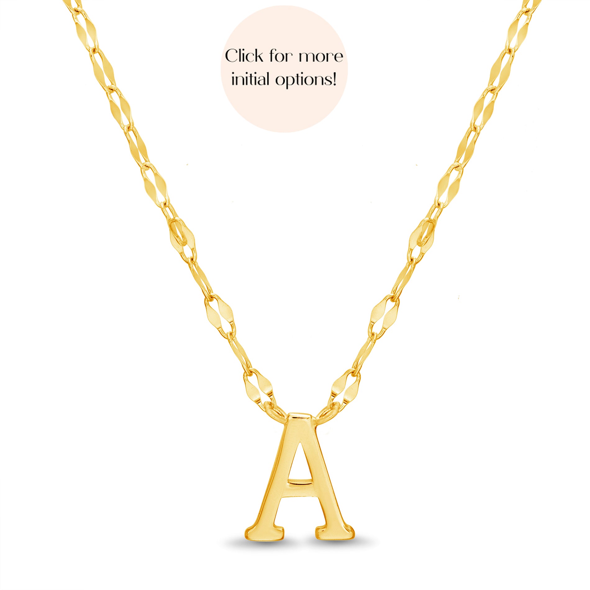 Dainty Gold Initial Necklace